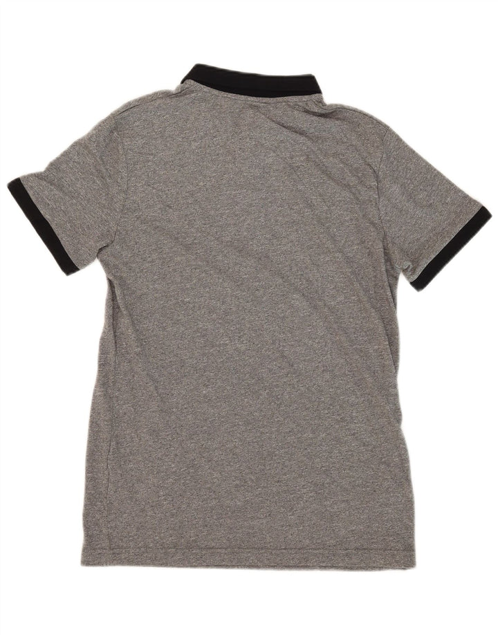 Męska koszulka polo do rugby JULES slim fit, średnioszara, bawełniana