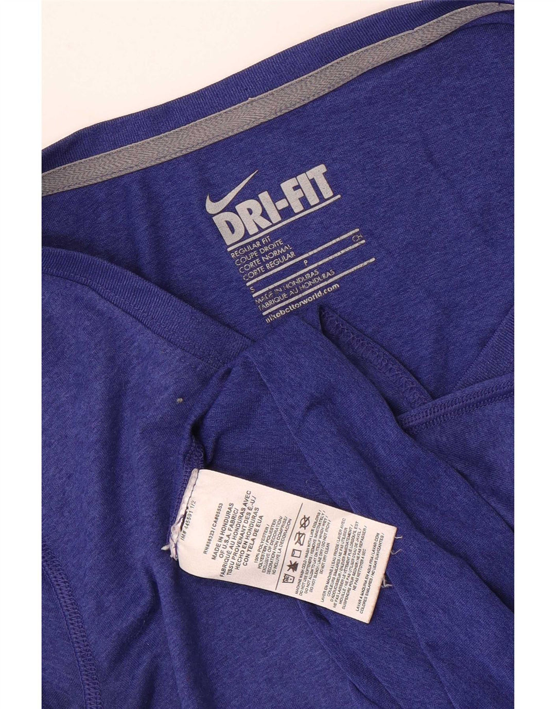 Damska koszulka Nike Dri Fit o regularnym kroju Top UK 10, mały, niebieski poliester