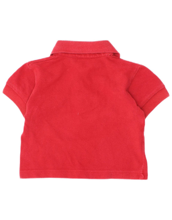 Chłopięca koszulka polo Burberry 6-9 miesięcy, czerwona, bawełniana