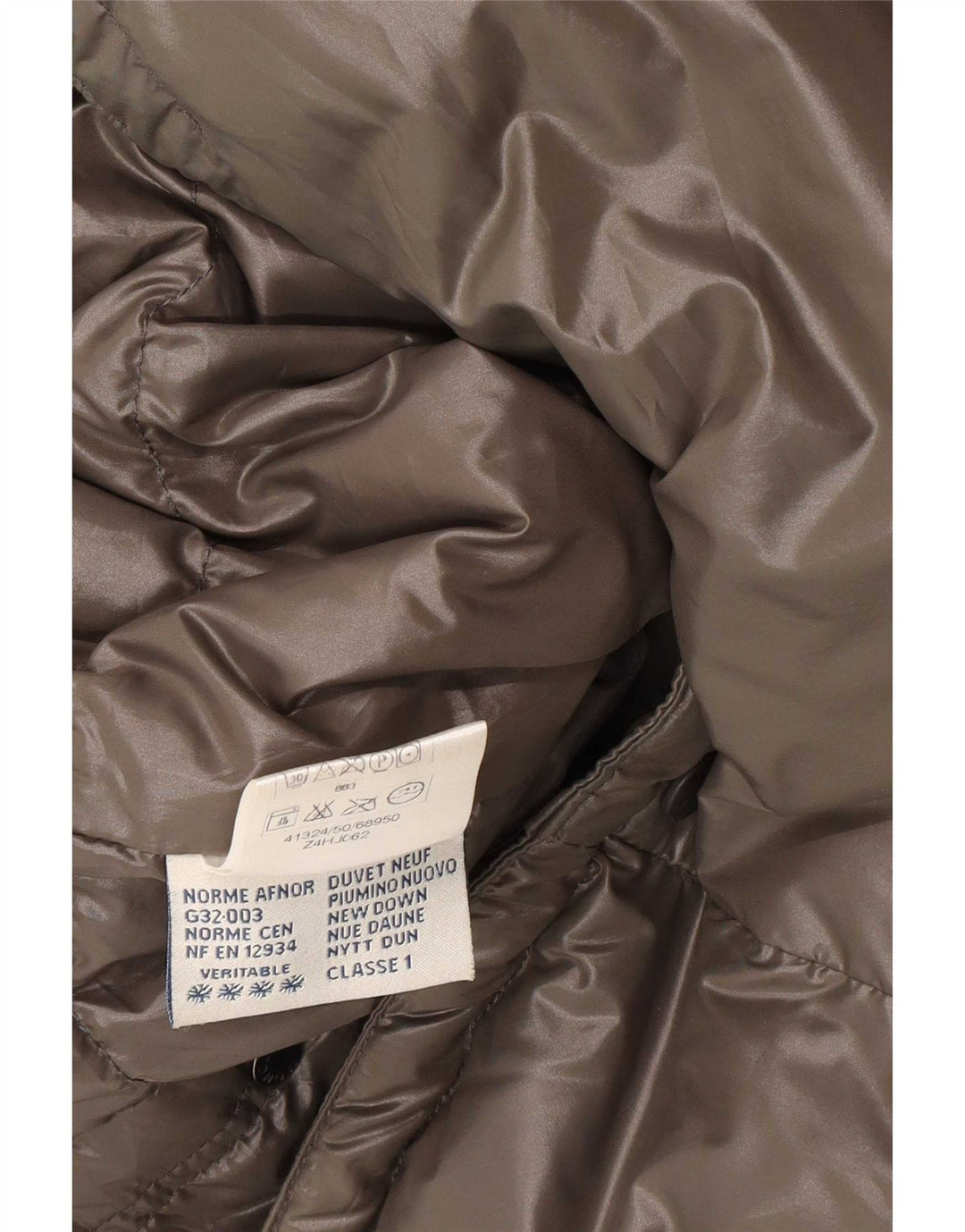Męska ocieplana kurtka z kapturem Moncler, rozmiar 0 XS, khaki, poliamid