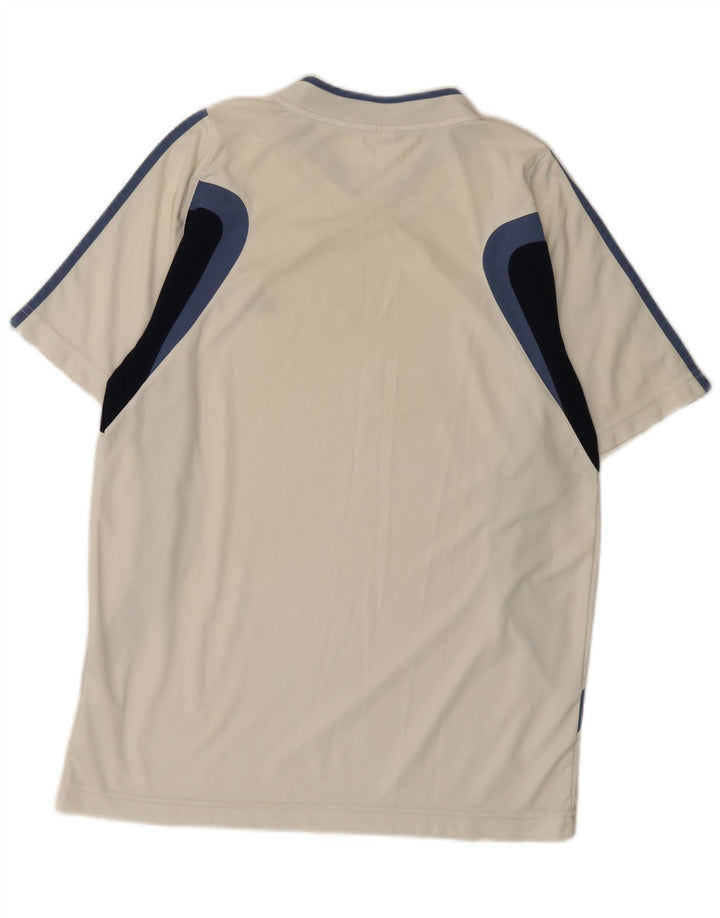 Adidas Męski T-Shirt Top XL Biały Poliester z blokami kolorów
