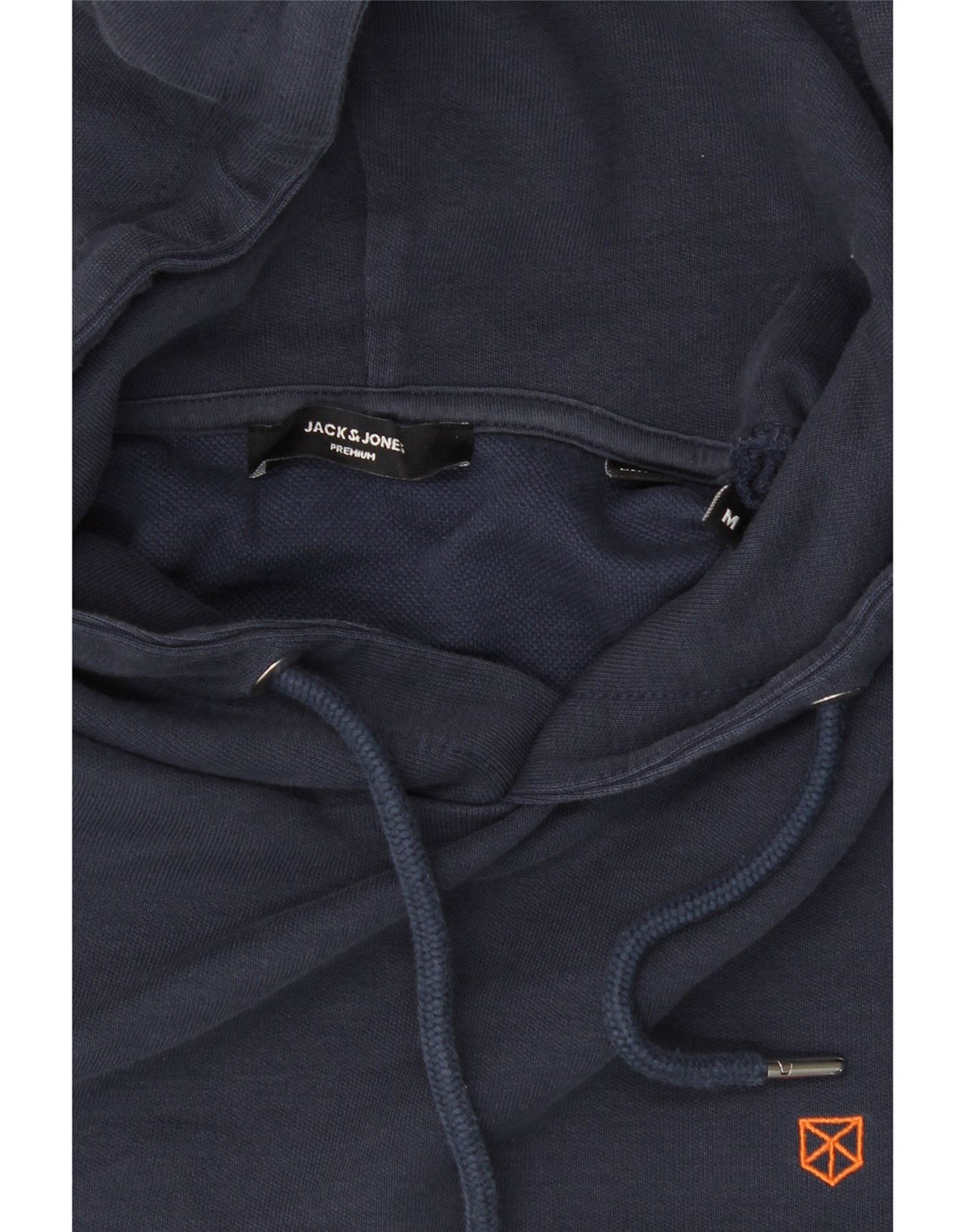 JACK & JONES Mens Hoodie Jumper Medium Navy Blue Cotton Vintage Jack & Jones and Second-Hand Jack & Jones from Messina Hembry 