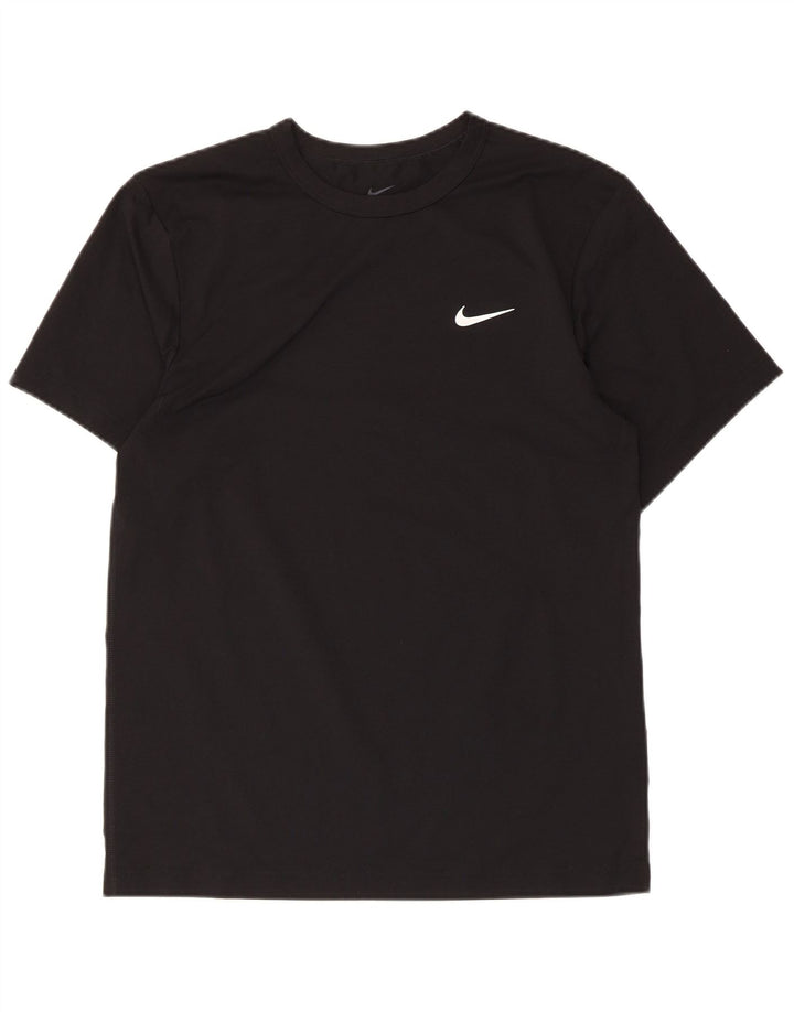 Męski T-shirt Nike Dri Fit, mały, czarny poliester