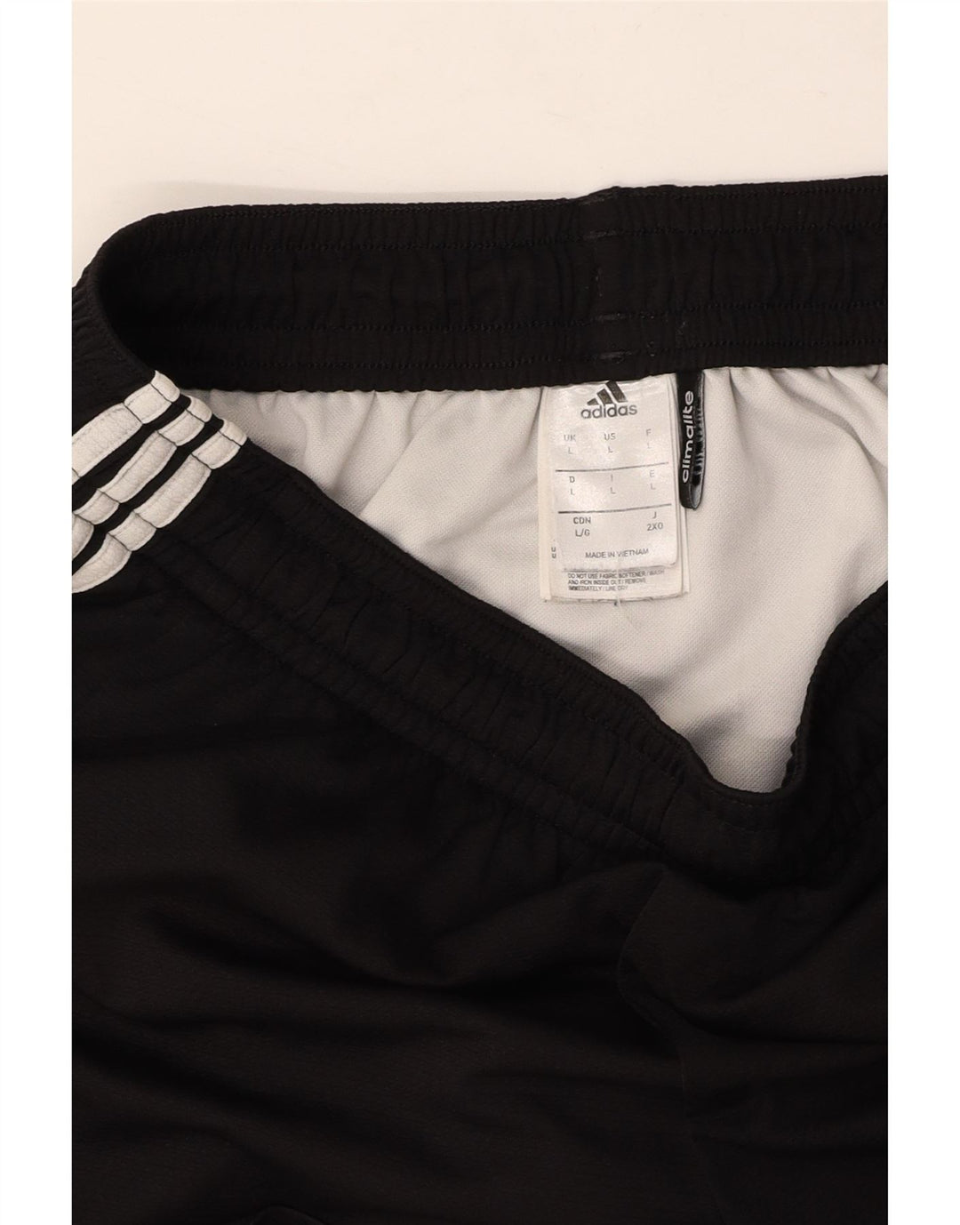 Męskie spodenki sportowe ADIDAS Climalite, duże, czarne, poliestrowe