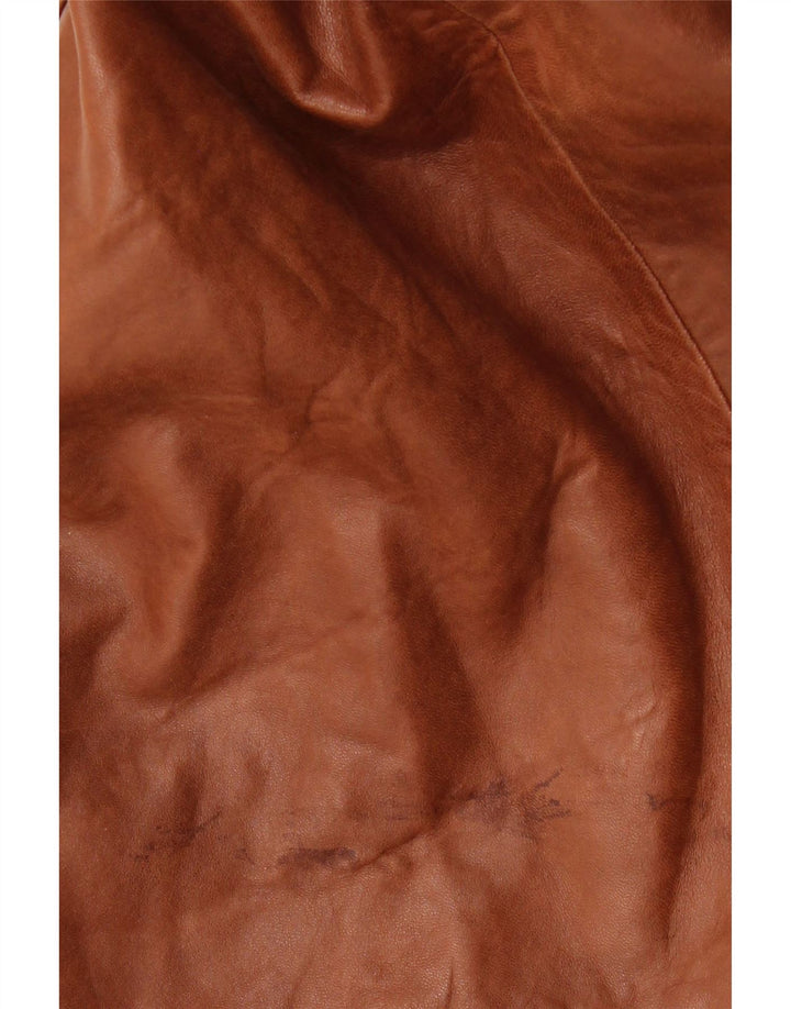 Vintage męski płaszcz wojskowy z podwójnymi piersiami UK 36 Small Brown