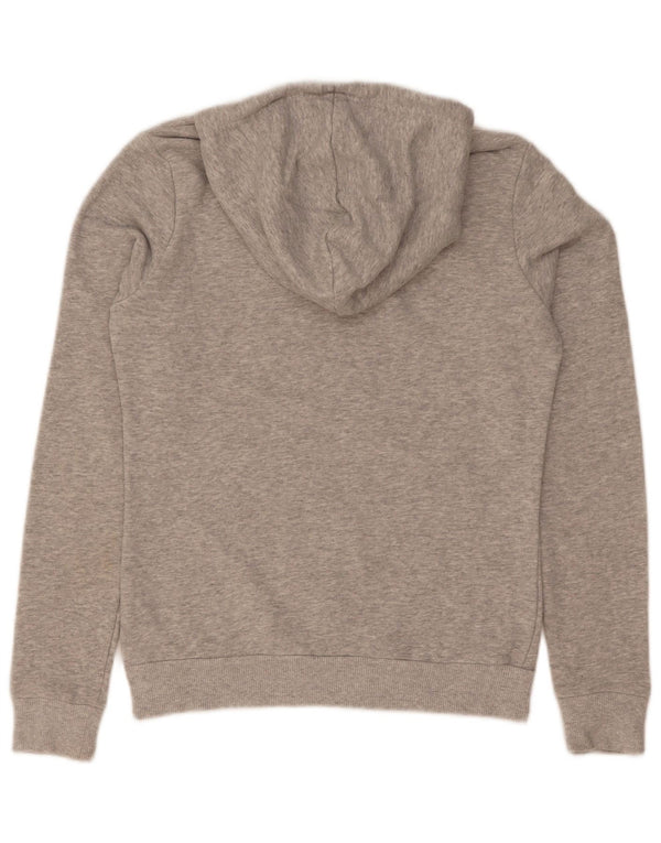 Damska bluza z kapturem Puma z grafiką UK 8, mała, szara bawełna
