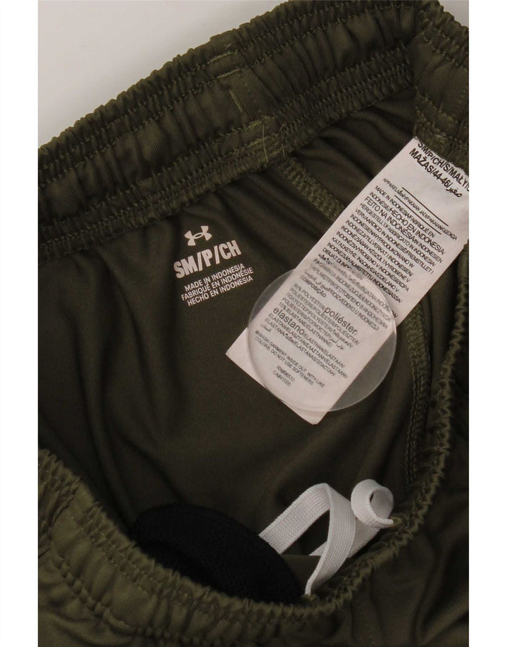 Męskie spodnie dresowe Under Armour, małe, khaki, poliestrowe