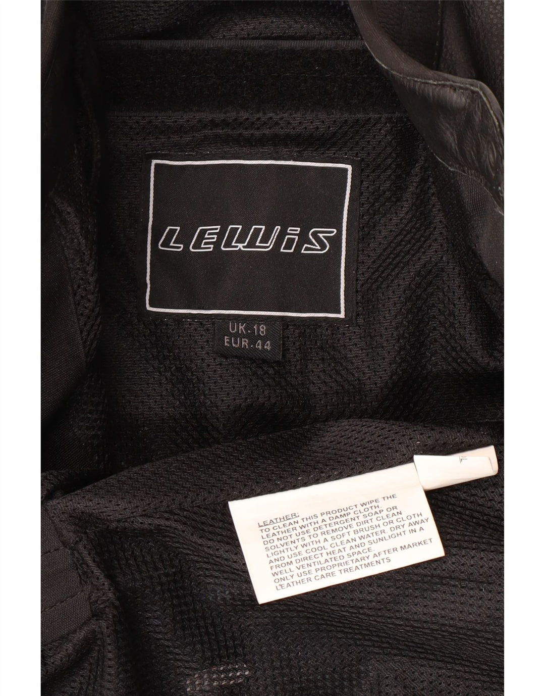 Damska skórzana kurtka motocyklowa LEWIS UK 18 XL, czarna skóra