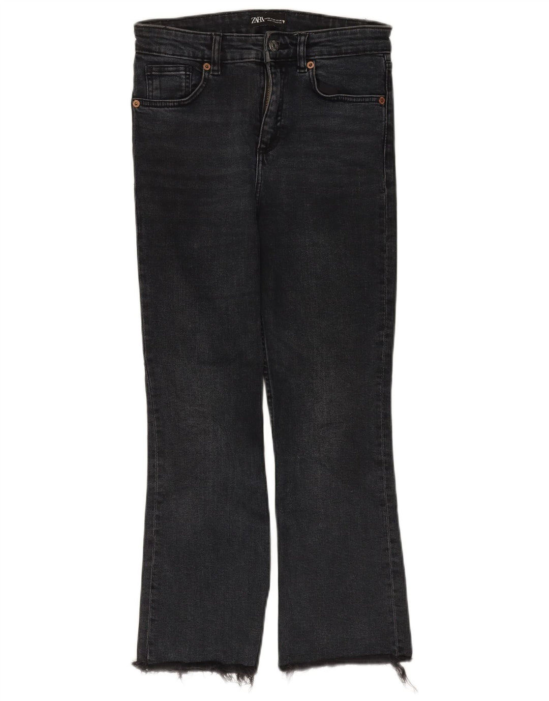 Damskie jeansy Bootcut Zara EU 36 XS W26 L25 Czarne bawełniane