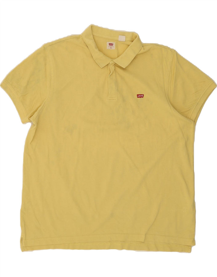 LEVI'S Mens Polo Shirt 2XL Yellow Cotton Vintage Levi's and Second-Hand Levi's from Messina Hembry 