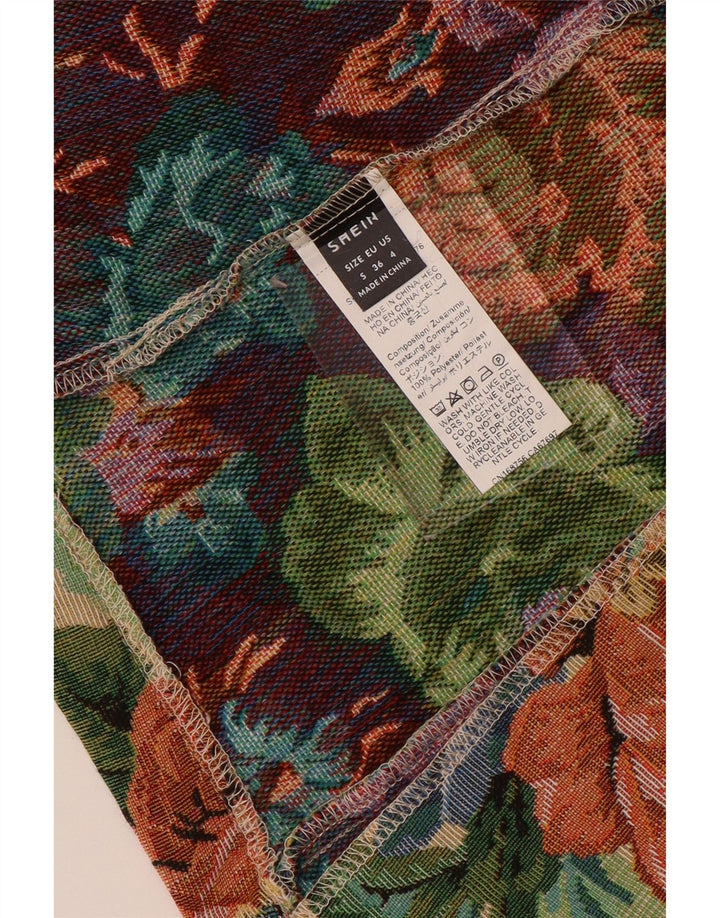 Kamizelka damska SHEIN UK 10, mała, wielokolorowa, z poliestru w kwiaty