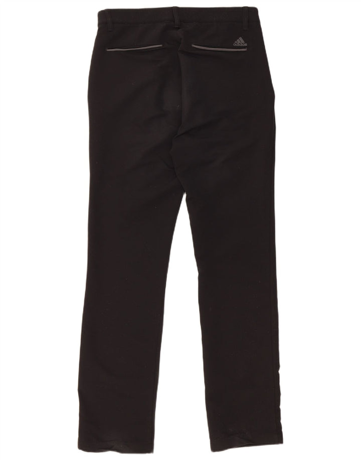 Męskie proste spodnie Chino ADIDAS W30 L32 Czarny poliester