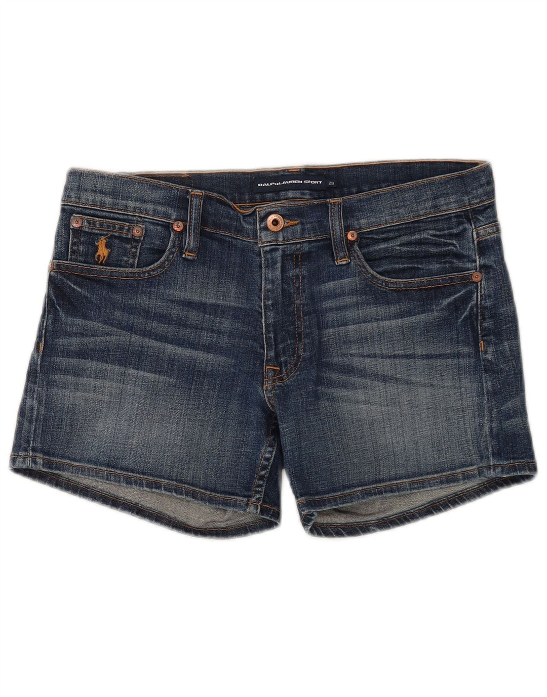 Damskie spodenki jeansowe Ralph Lauren W29 Średni niebieski, bawełniany