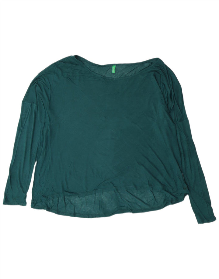 Damski top BENETTON z długim rękawem, UK 18 XL, zielony