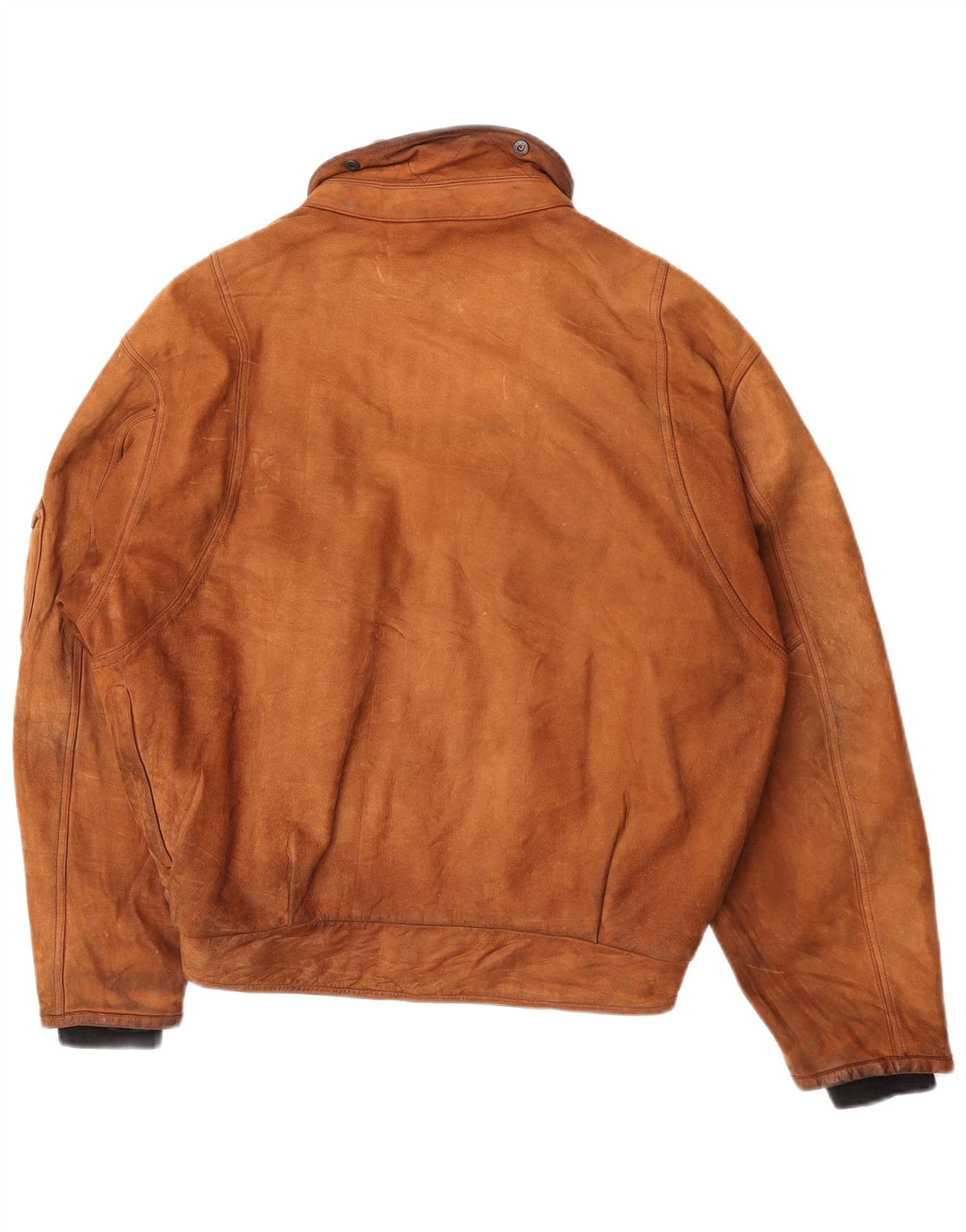 Męska kurtka skórzana Dainese o luźnym kroju IT 50, średniej wielkości brązowa skóra