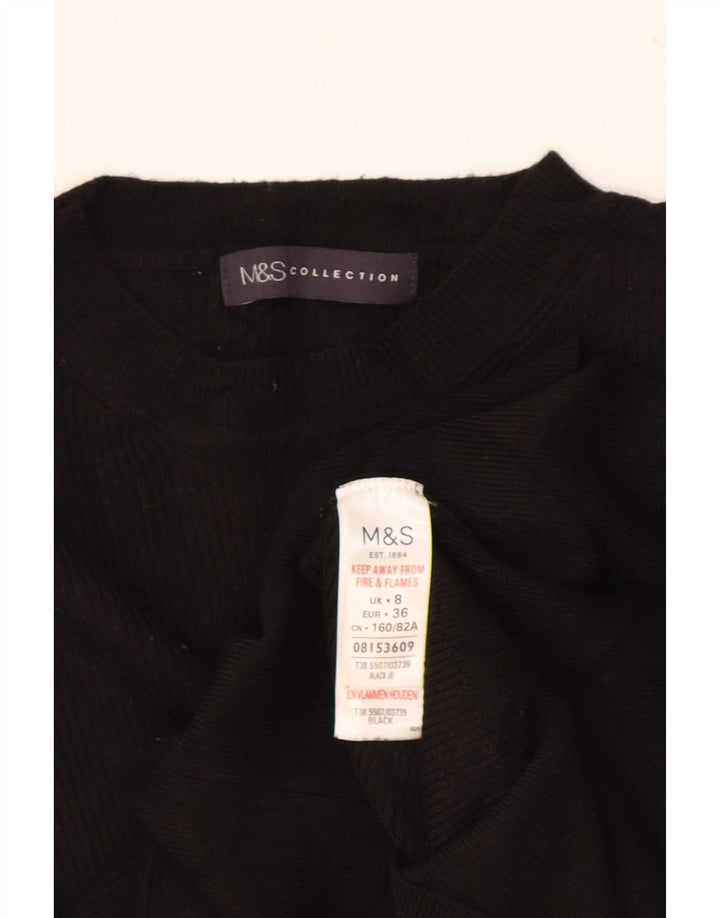 Bluzka damska Marks & Spencer Top UK 8 Small, czarna wiskoza