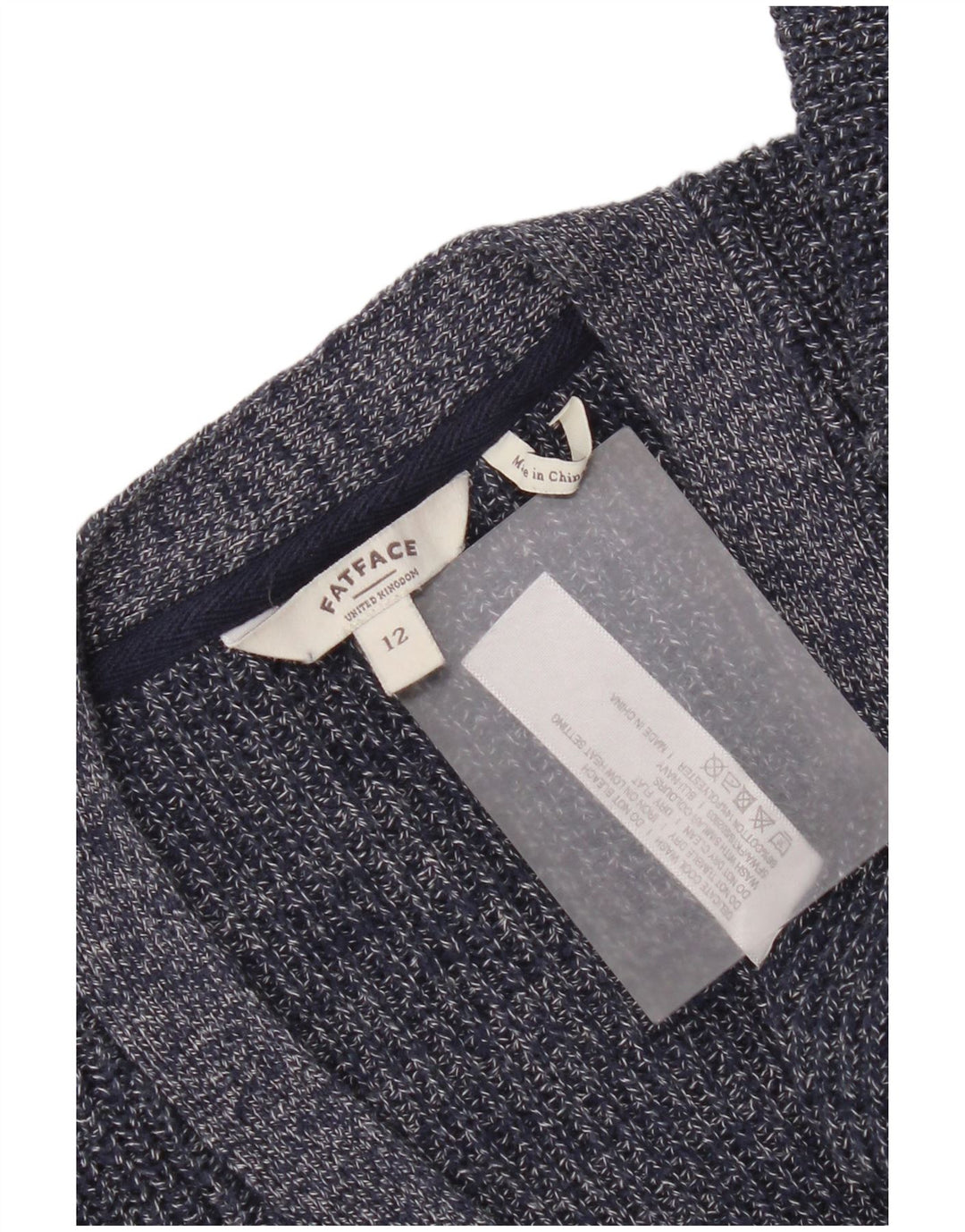 Sweter damski Fat Face UK 12, średni granatowy, bawełniany
