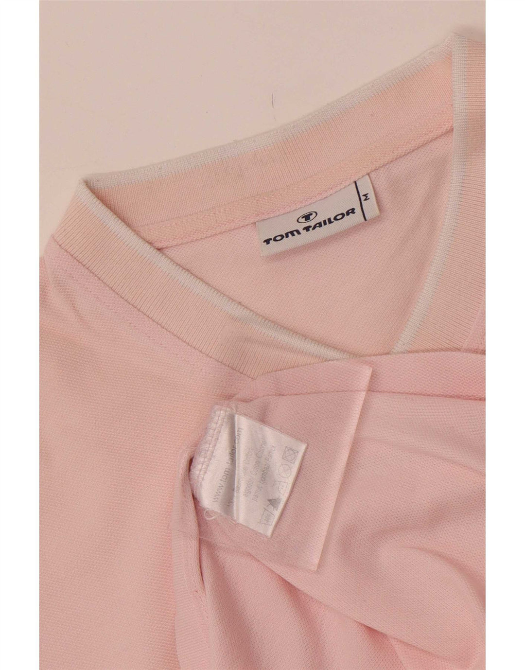T-shirt męski Tom Tailor Top, średni, różowy, bawełniany