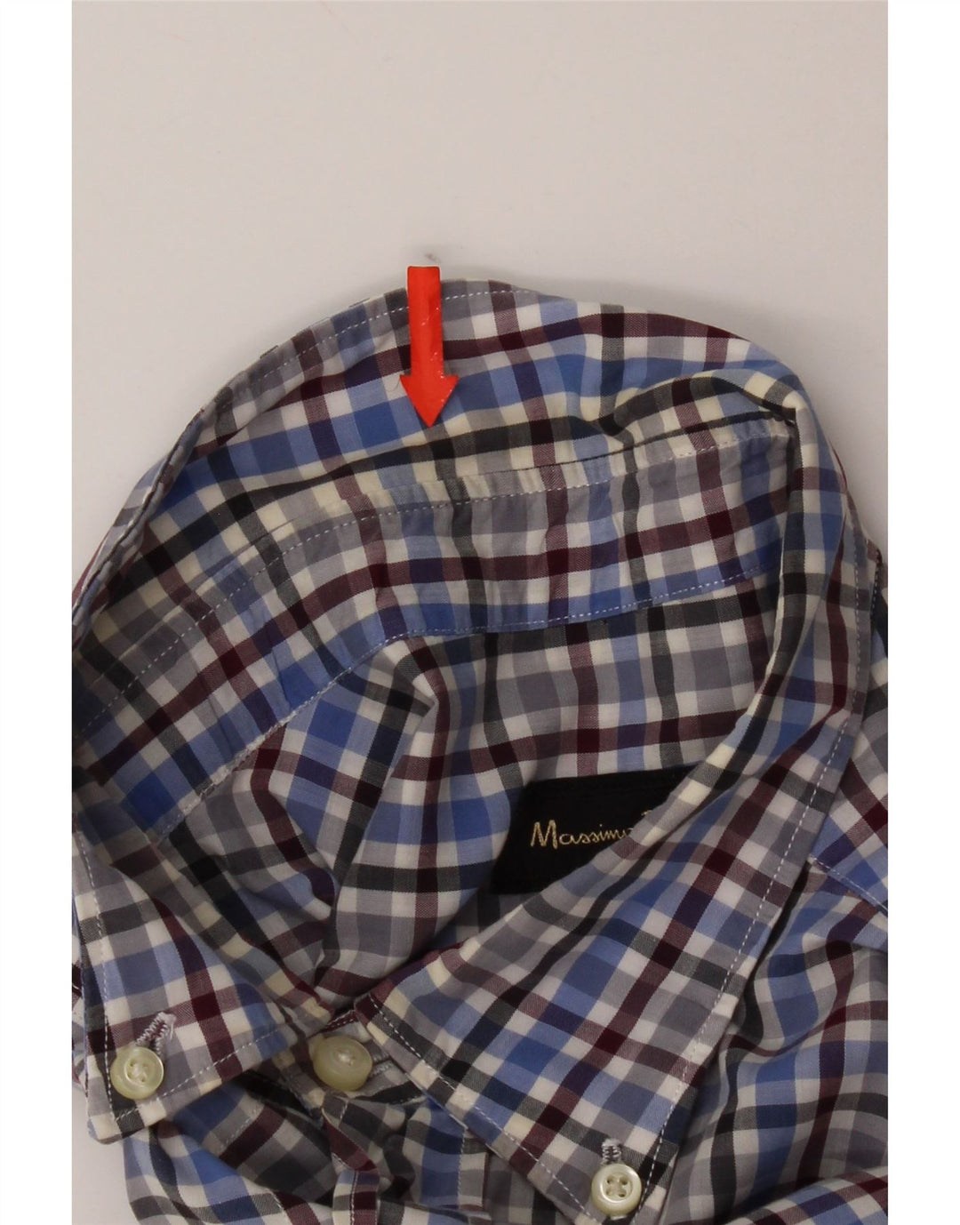 Koszula męska Massimo Dutti w dużą niebieską kratkę