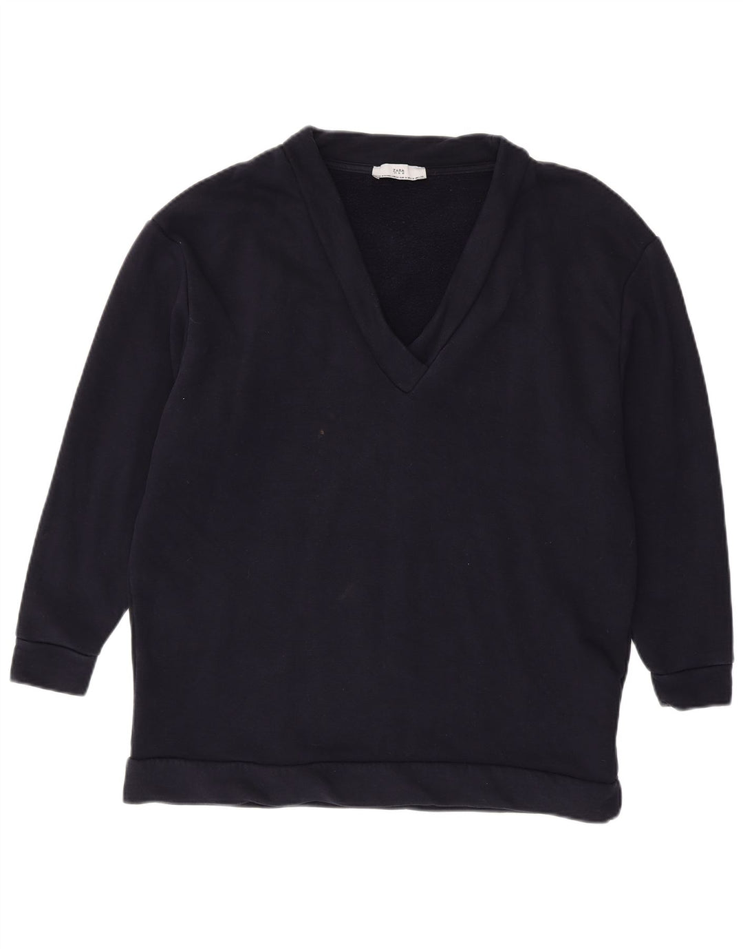 Damski sweter oversize Zara UK 14, średni granatowy