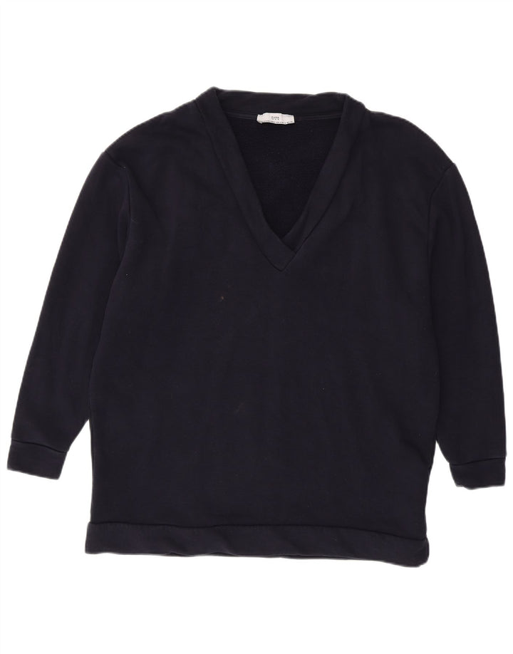 Damski sweter oversize Zara UK 14, średni granatowy