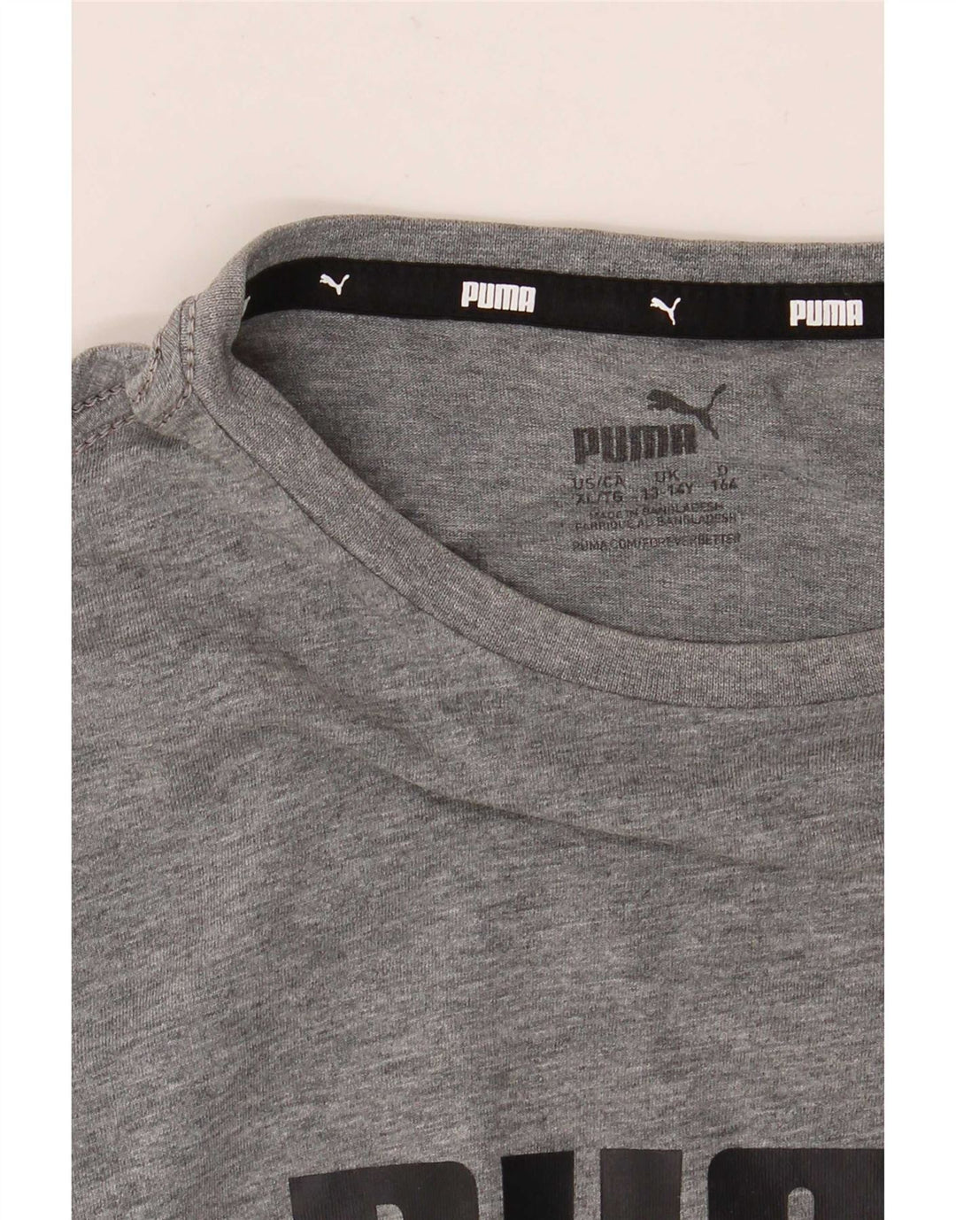 Chłopięcy T-shirt z grafiką Puma 13-14 lat, szary