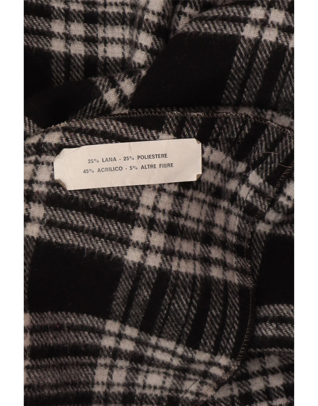 Vintage męski płaszcz poncho w jednym rozmiarze, szara wełna