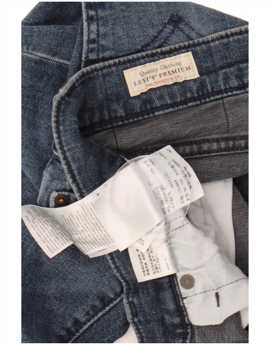 Męskie jeansy LEVI'S 502 zwężane W34 L32 niebieska bawełna