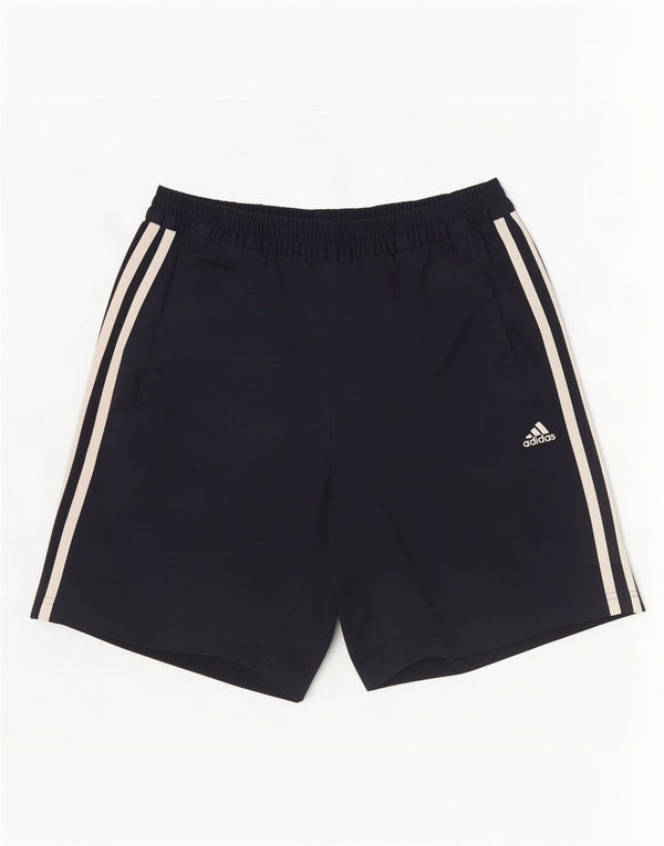 Męskie spodenki sportowe Adidas, małe, granatowe, poliestrowe