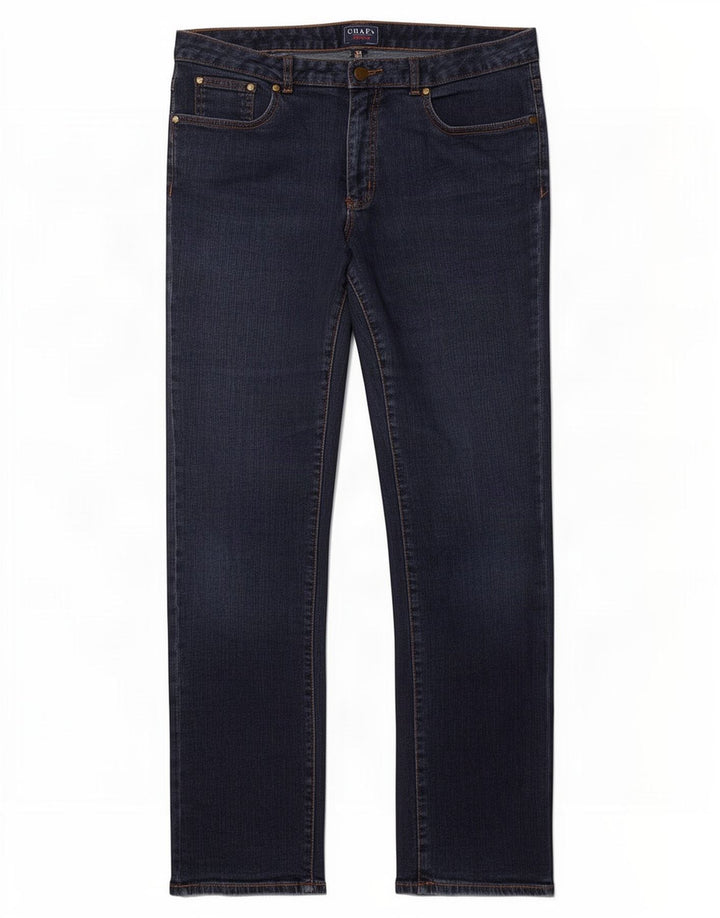 Damskie proste dżinsy Chaps US 12 Large W36 L32 Granatowa bawełna