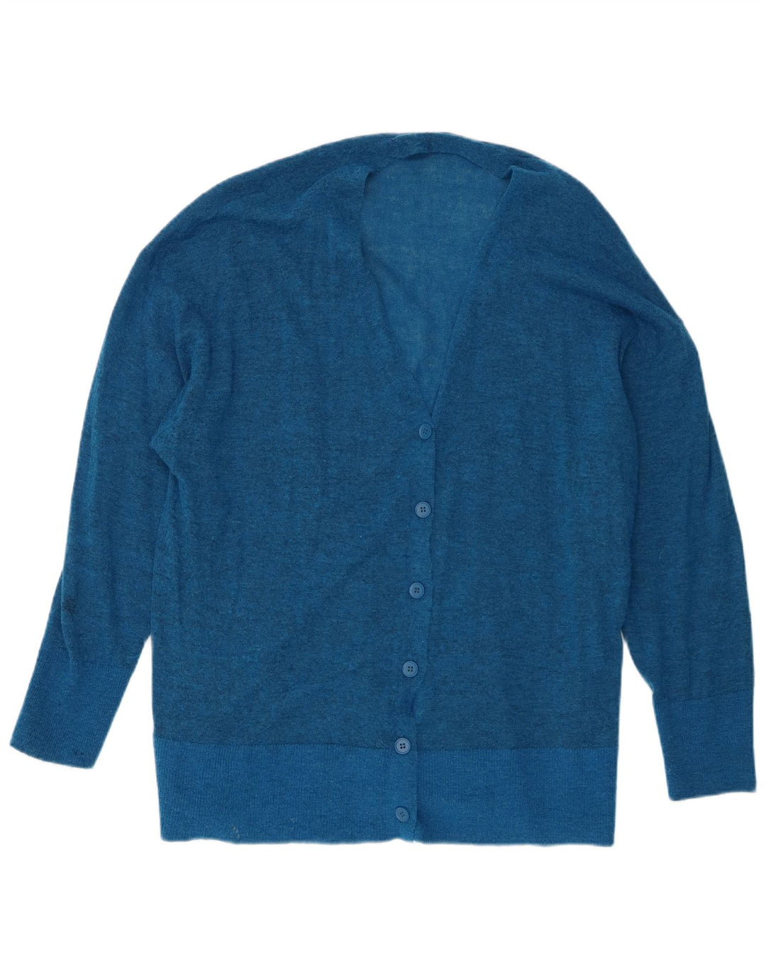 Damski sweter oversize Zara UK 10, mały, niebieski, nakrapiany nylon