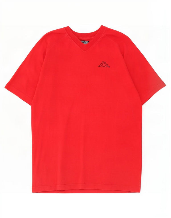Kappa Mens T-Shirt Top Medium Red Cotton