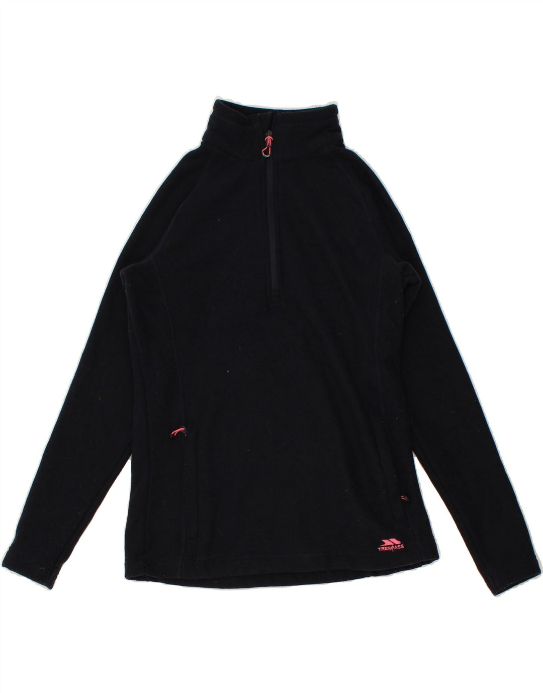 TRESPASS Womens Fleece Jumper UK 12 Medium  Navy Blue Polyester Vintage Trespass and Second-Hand Trespass from Messina Hembry 