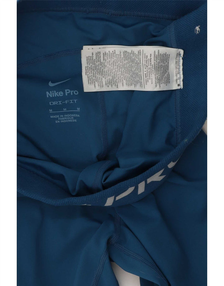 Damskie legginsy Nike Dri Fit Graphic UK 12, średni niebieski, poliester