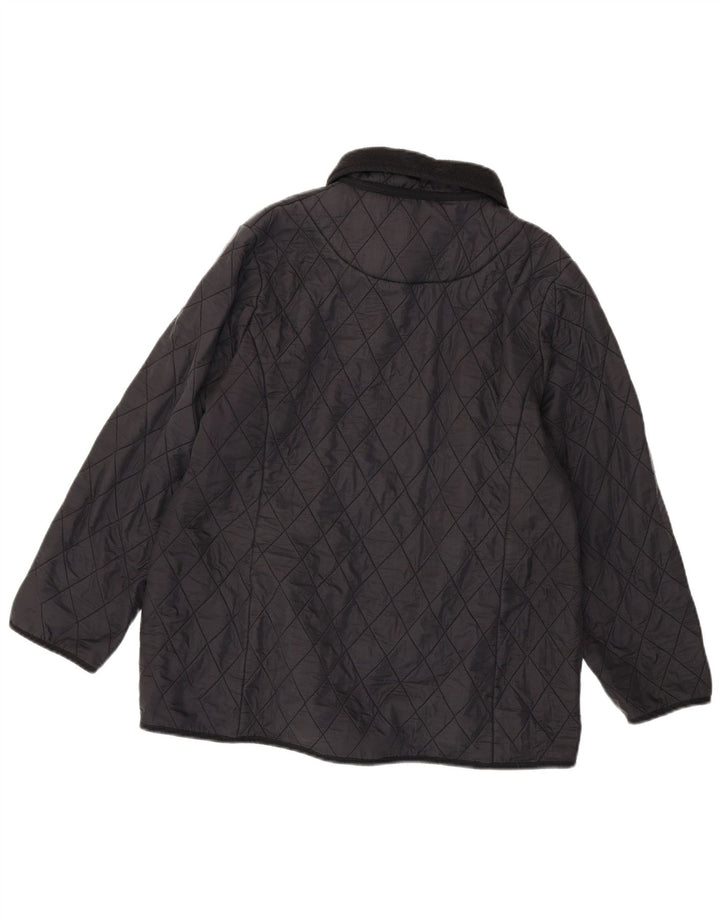 Damska pikowana kurtka BARBOUR UK 20 2XL Czarny poliamid