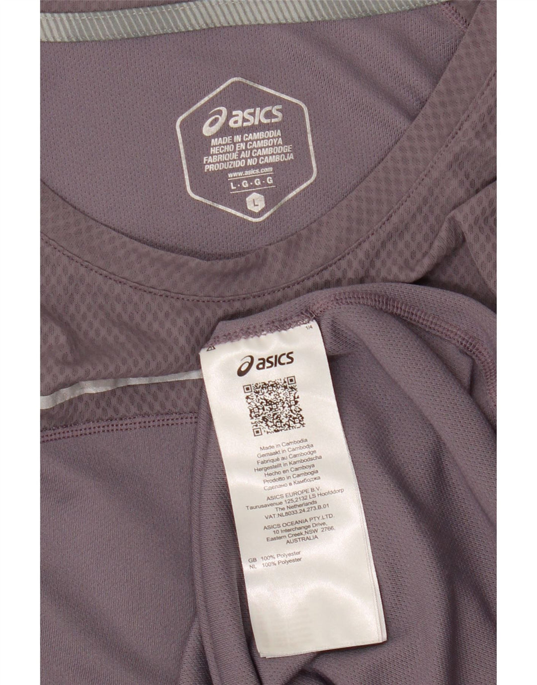 Damskie buty Asics UK 14, duże, fioletowe, poliestrowe sportowe