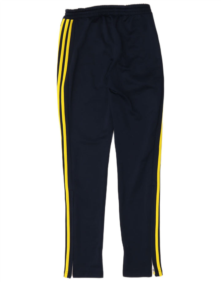 Męskie spodnie dresowe Adidas, małe, granatowe, poliestrowe