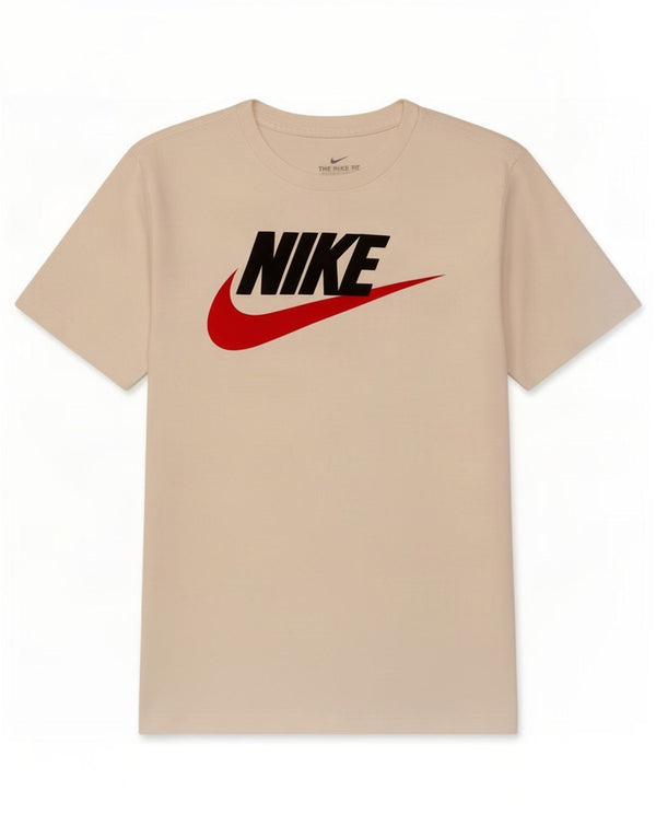 Męski T-shirt z grafiką Nike, mały, biały, bawełniany