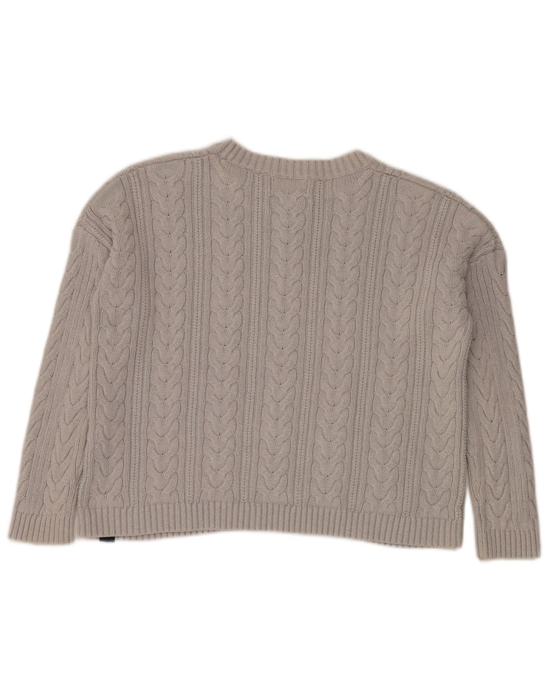 Damski sweter Superdry Crop Oversize z okrągłym dekoltem UK 10 Small Grey