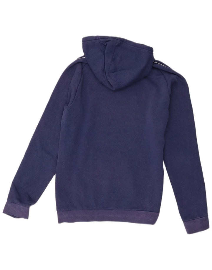 Adidas Męska bluza z kapturem, średnia niebieska, bawełniana