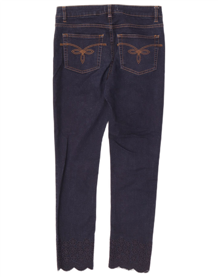 Damskie jeansy slim Ted Baker W28 L26 Granatowe w kwiaty