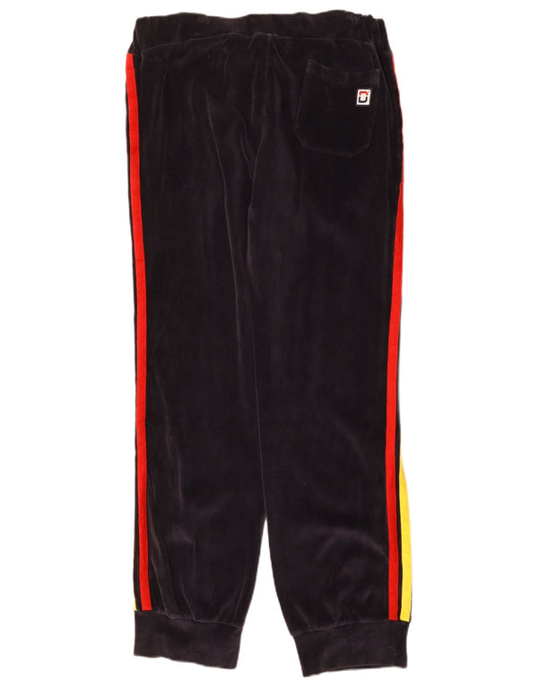 Spodnie dresowe damskie Dsquared2 welurowe Joggers UK 16, duże, granatowe