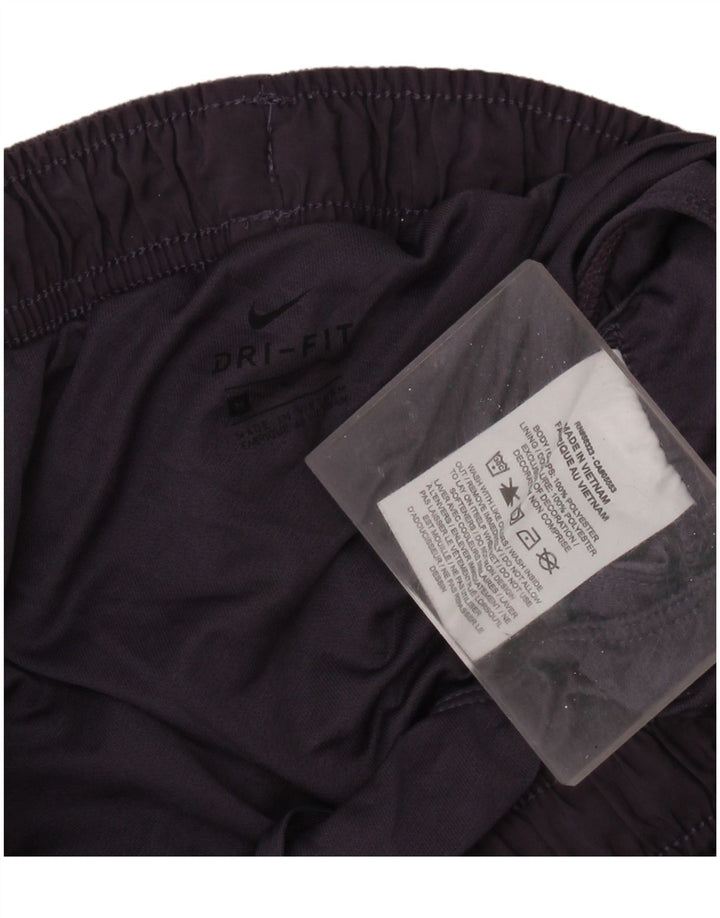 Damskie spodenki sportowe NIKE Dri Fit UK 14, średni fiolet, poliestrowe plamki