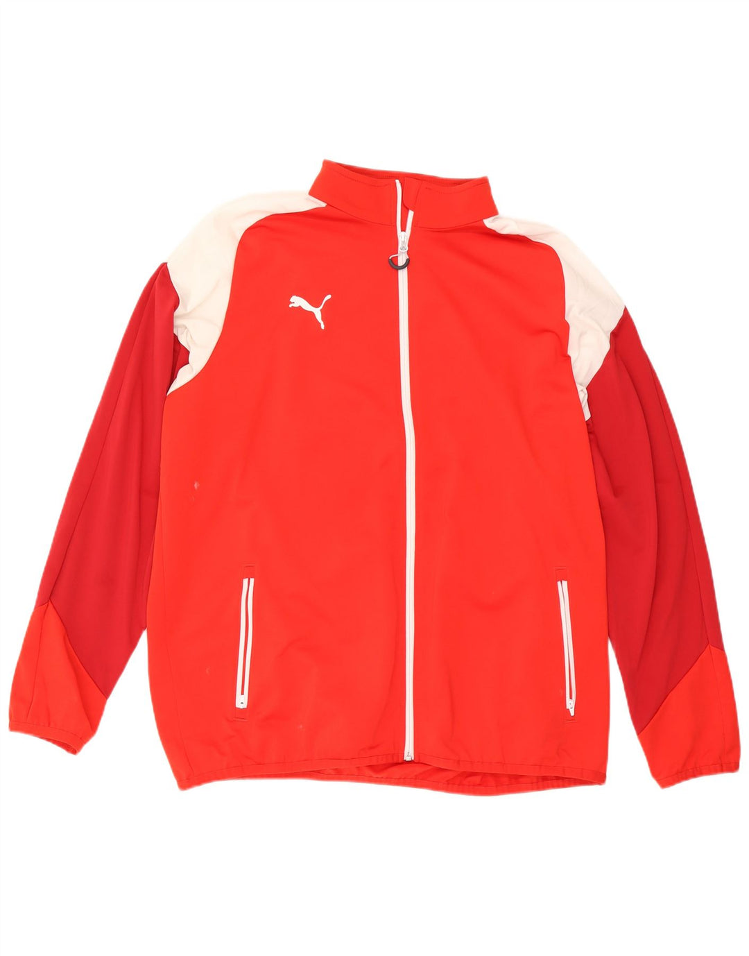 Męska kurtka dresowa Puma 2XL, poliester w kolorze czerwonym