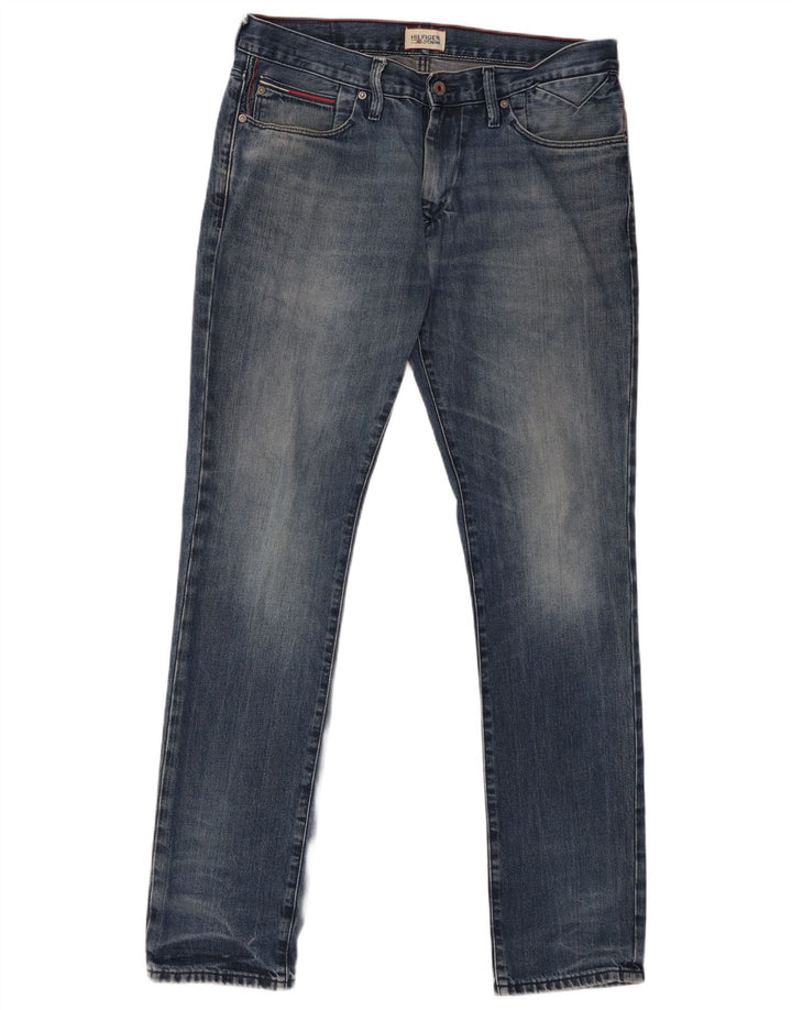 Męskie jeansy slim fit Tommy Hilfiger W33 L34 granatowe