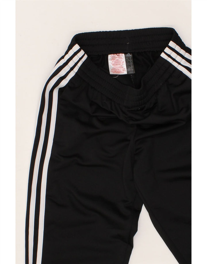 ADIDAS Boys Tracksuit Trousers Joggers 11-12 Years  Black Polyester Vintage Adidas and Second-Hand Adidas from Messina Hembry 