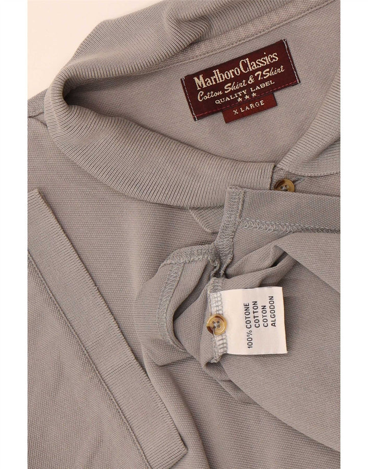 Męska koszulka polo Marlboro Classics XL, szara, bawełniana