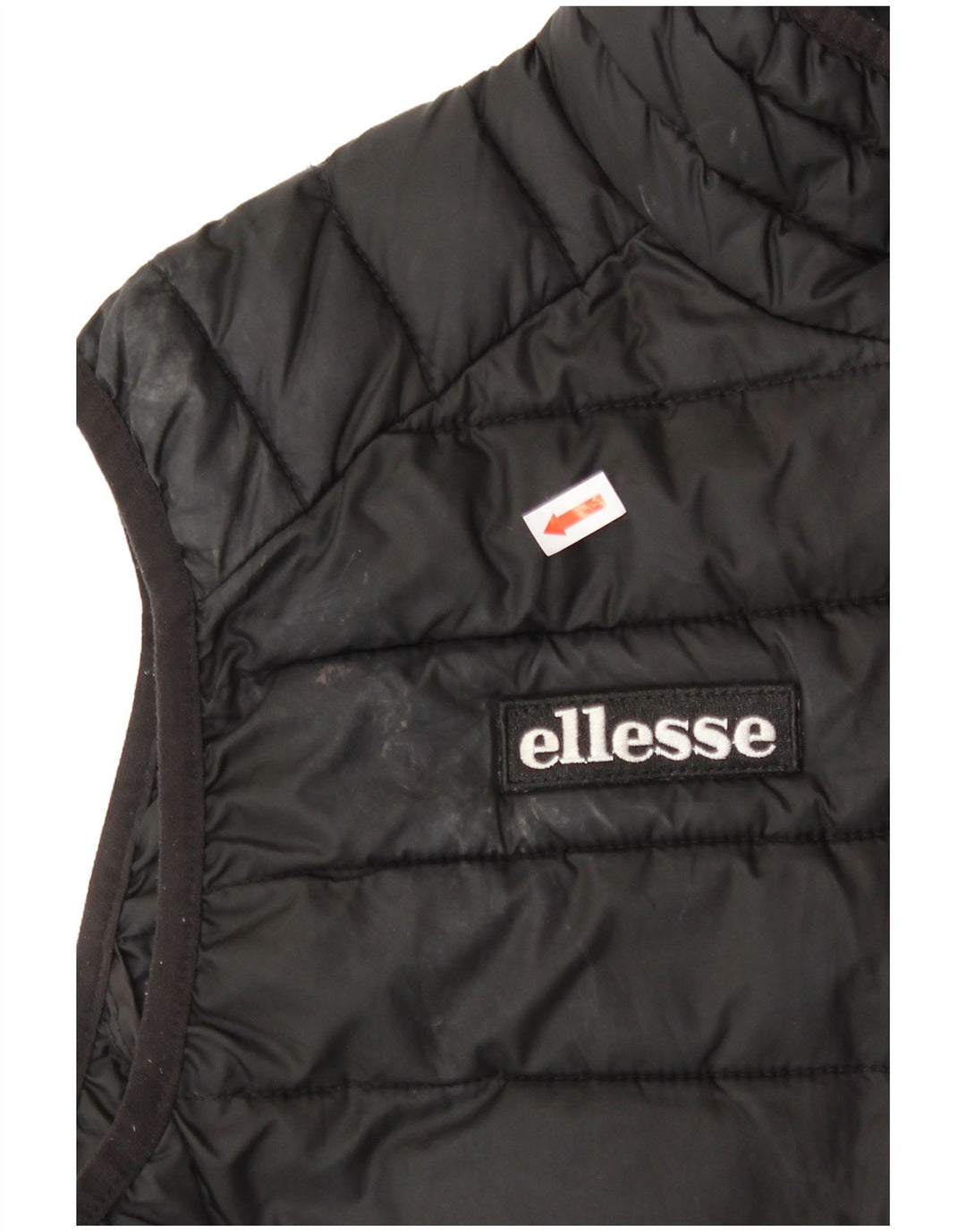ELLESSE Mens Padded Gilet UK 36 Small Black Polyester