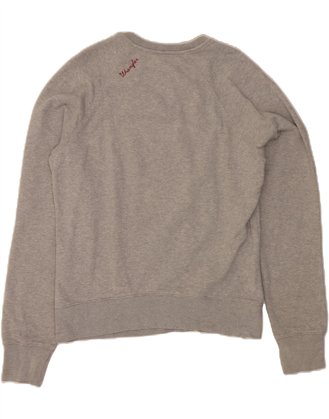 WRANGLER Mens Graphic Hoodie Jumper Large Grey Cotton Vintage Wrangler and Second-Hand Wrangler from Messina Hembry 