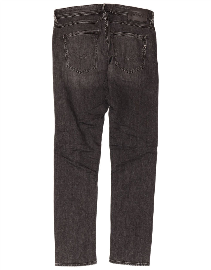 REPLAY Męskie dżinsy Willbi Regular Slim W33 L34 Szara bawełna